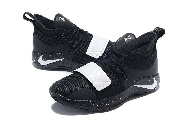 Nike PG Two Plus Black White Shoes - Click Image to Close