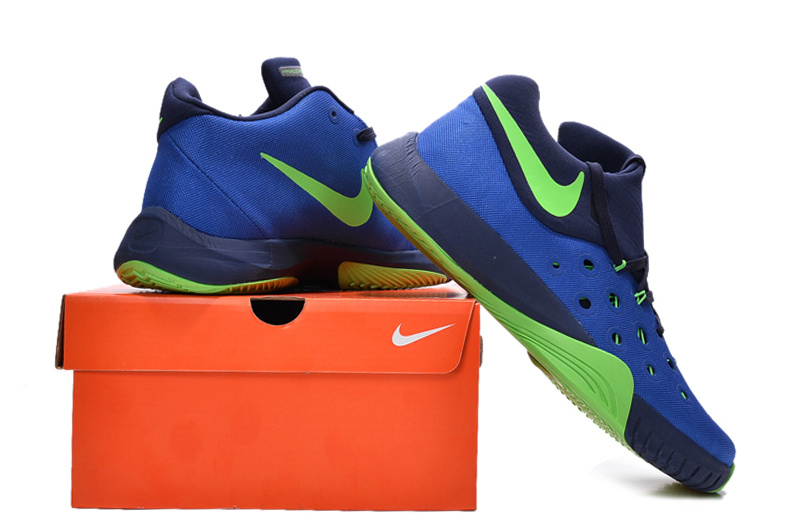 Nike Paul George 2016 Blue Green Basketball Shoes - Click Image to Close