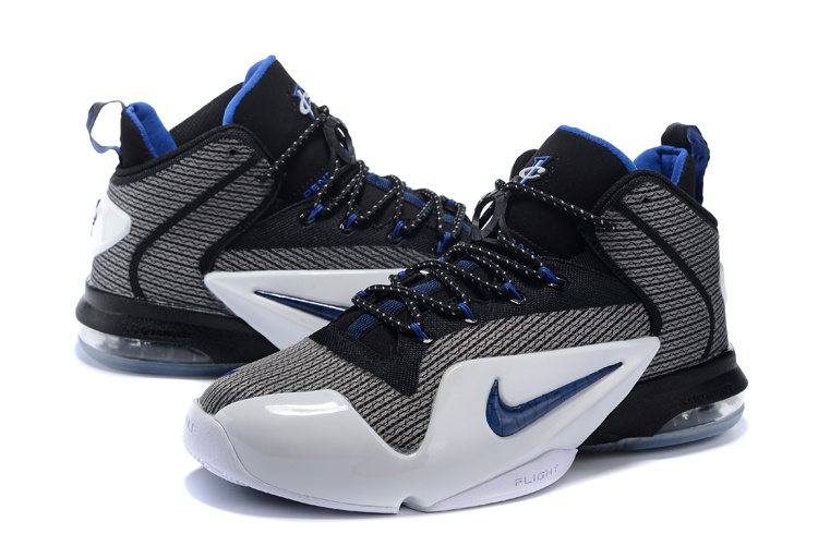 Nike Penny Hardaway 6 Black Blue White Shoes - Click Image to Close