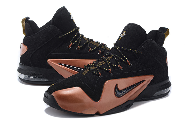 Nike Penny Hardaway 6 Black Gold Shoes - Click Image to Close