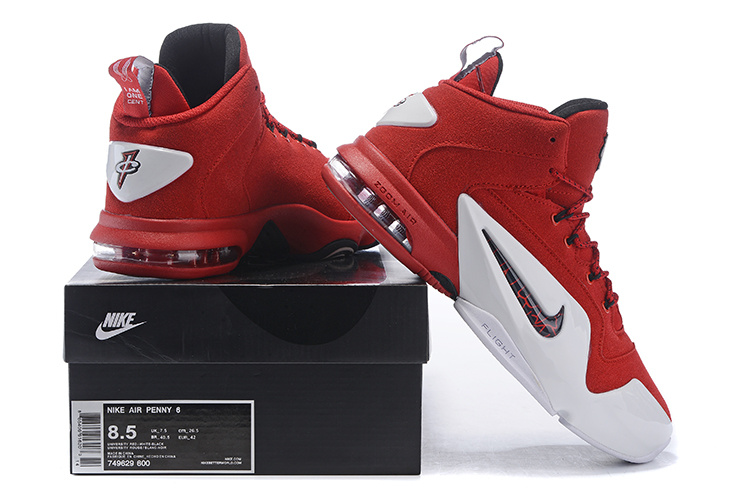 Nike Penny Hardaway 6 Red White Shoes