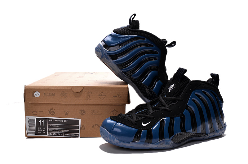 Nike Penny Hardaway Deep Blue Black Shoes - Click Image to Close