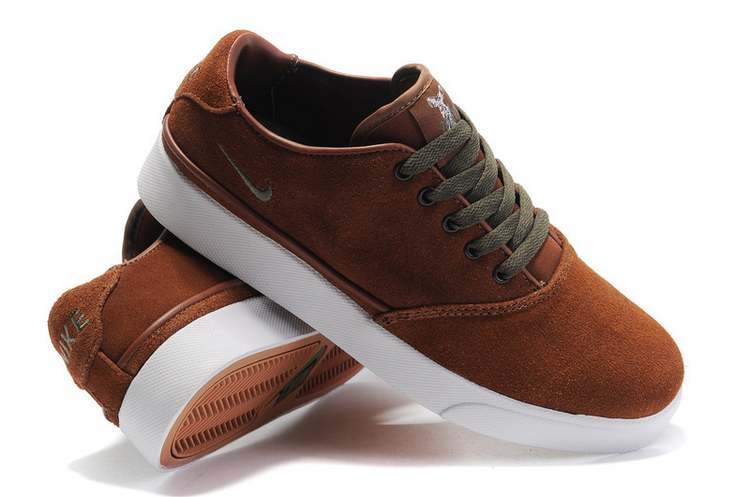 Nike Pepper Low Brown White Shoes - Click Image to Close