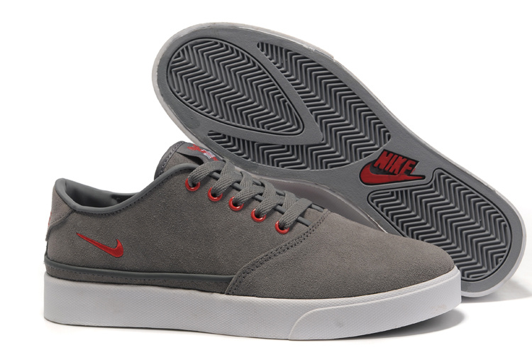 Nike Pepper Low Grey Red Shoes - Click Image to Close