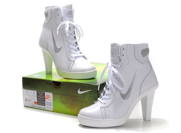 Nike SB High Heels All White