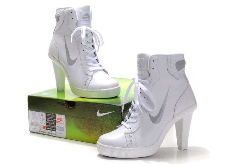 Nike SB High Heels All White - Click Image to Close