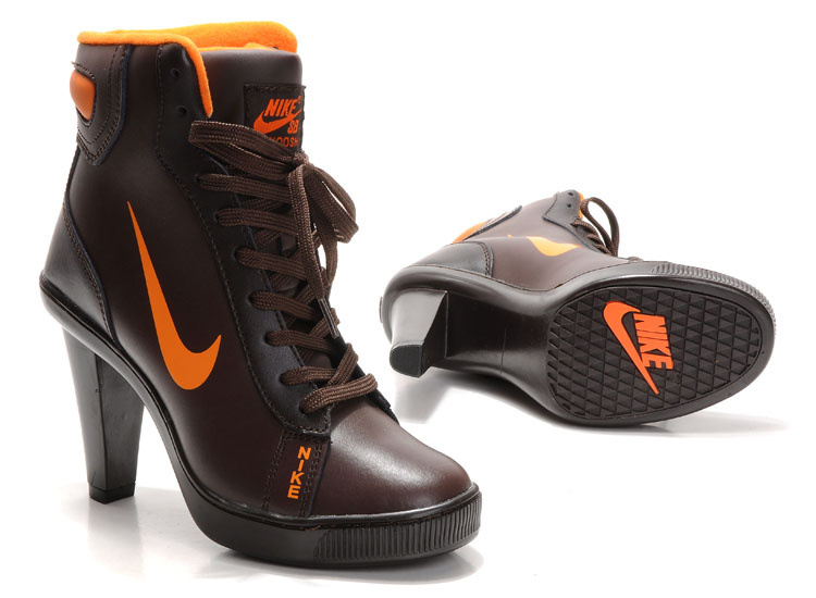 Nike SB High Heels Dark Brown Orange