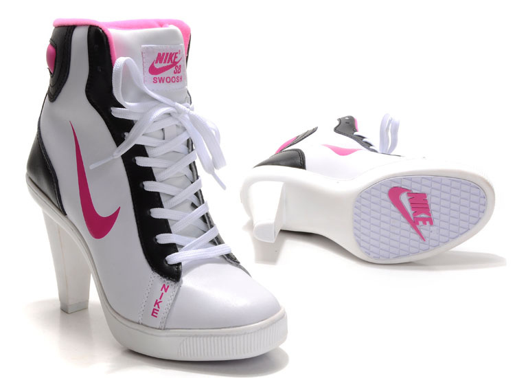 Nike SB High Heels White Black - Click Image to Close