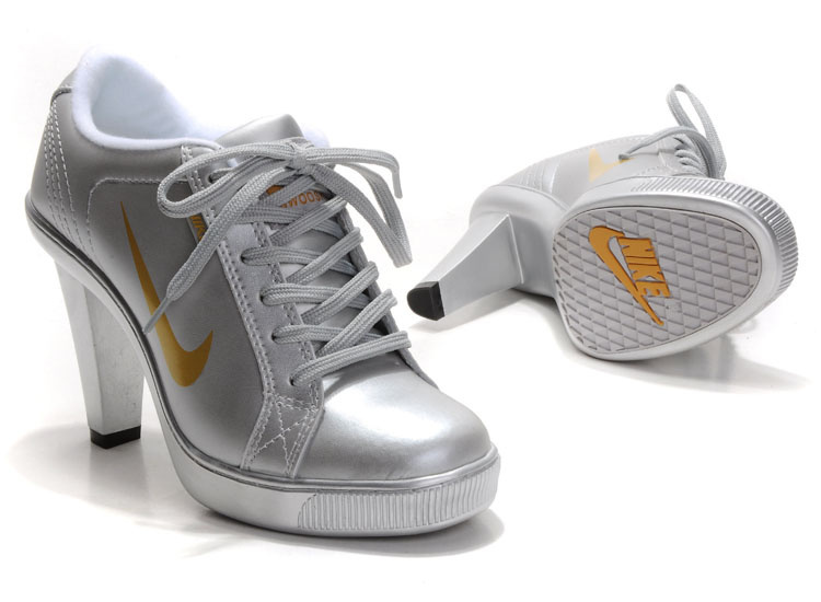 Nike SB Low Heels Silver Gold - Click Image to Close