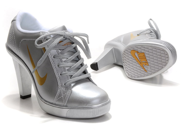 Nike SB Low Heels Silver Gold