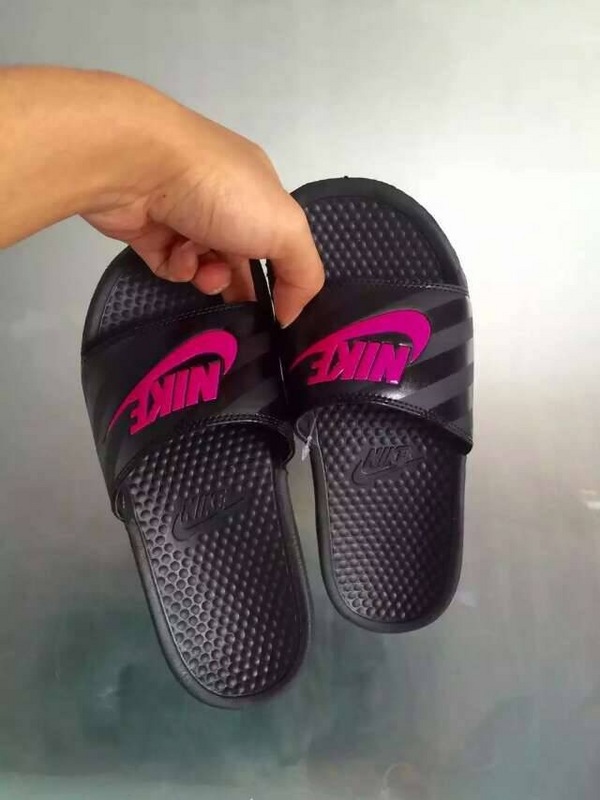 Nike Sandal Black Red Swoosh