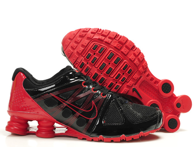 Nike Shox Agent+ Black Red Shoes - Click Image to Close