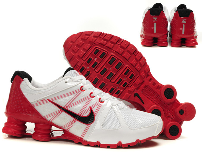 Nike Shox Agent+ White Red Shoes