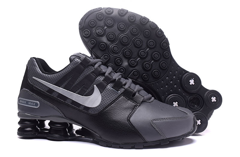 Nike Shox Avenue All Black White Shoes