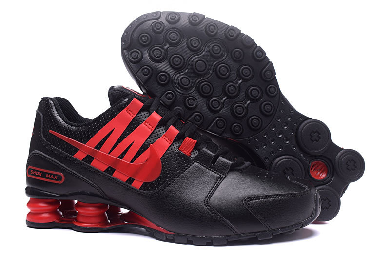 Nike Shox Avenue Black Red Shoes - Click Image to Close