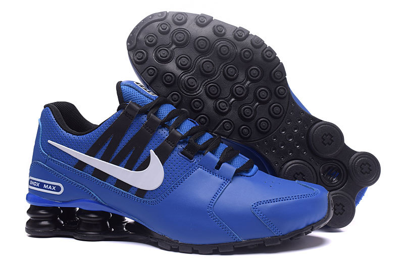 Nike Shox Avenue Blue Black White Shoes - Click Image to Close