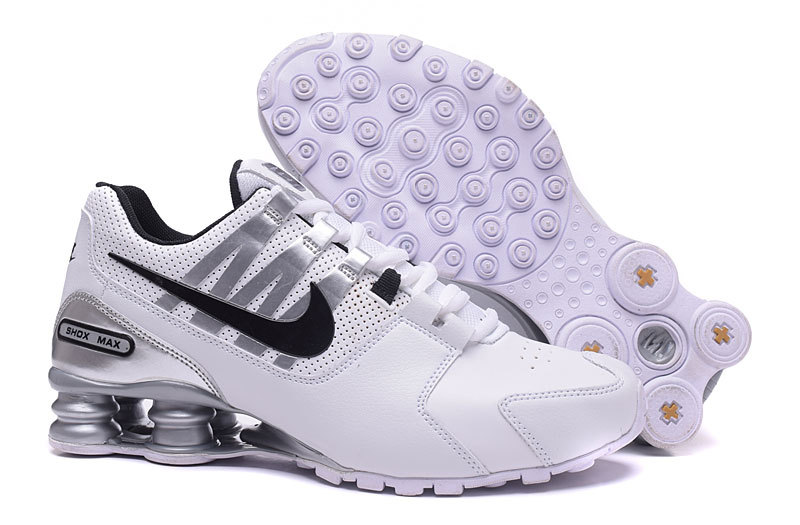 Nike Shox Avenue White Black Shoes - Click Image to Close