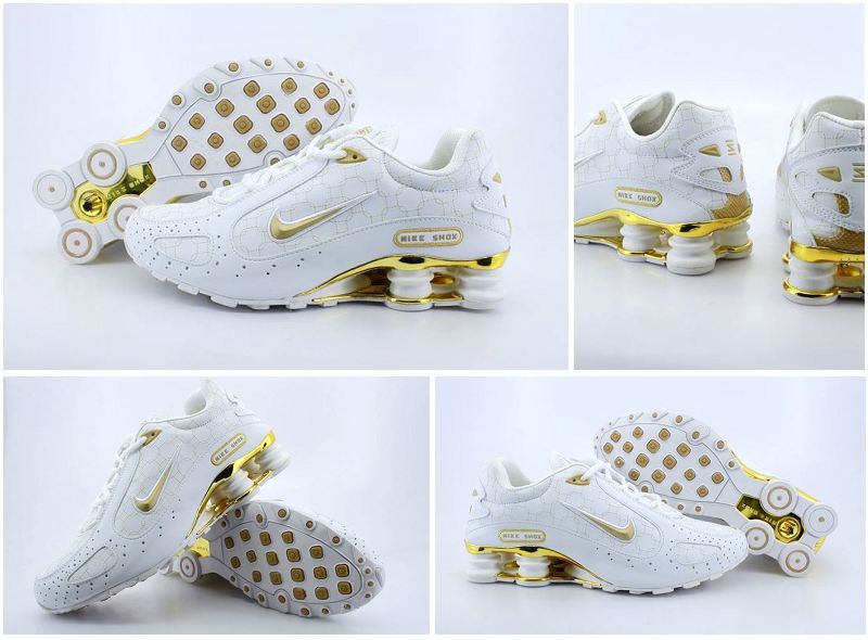 Nike Shox Moster White Gold - Click Image to Close