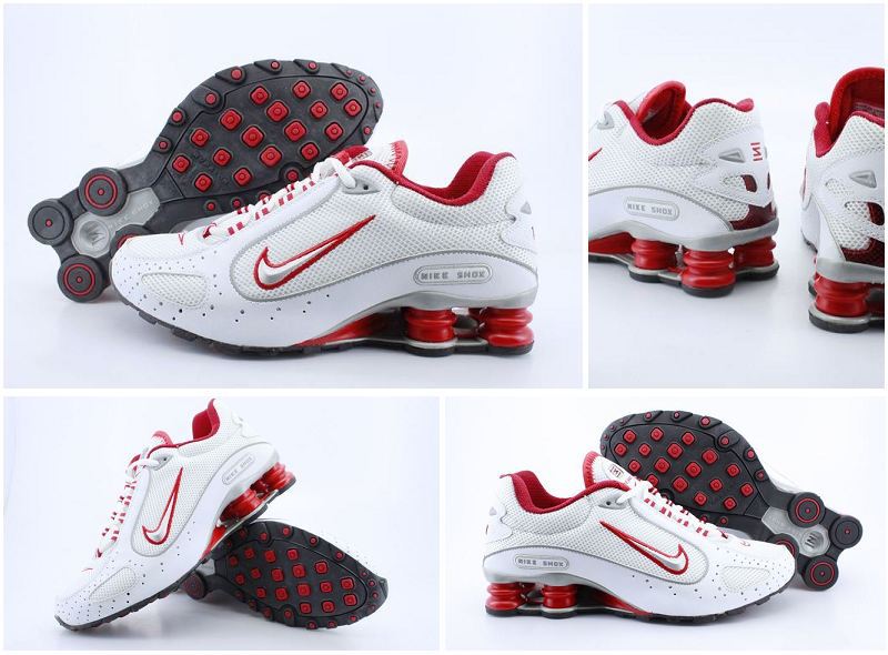 Nike Shox Moster White Red - Click Image to Close