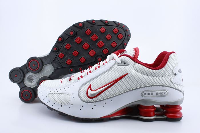 Nike Shox Moster White Red - Click Image to Close