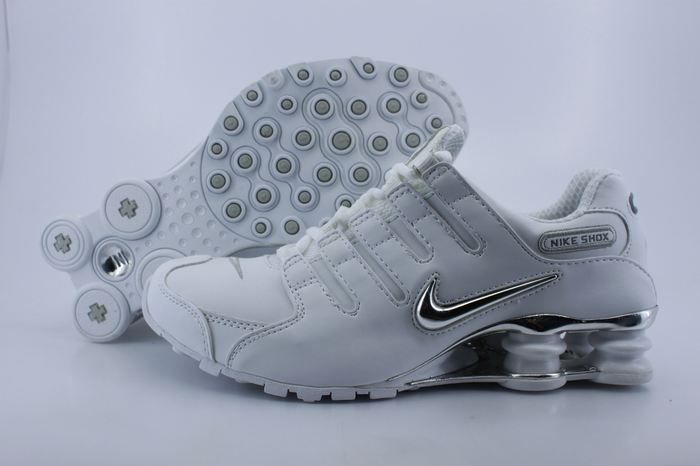 Nike Shox NZ All White - Click Image to Close