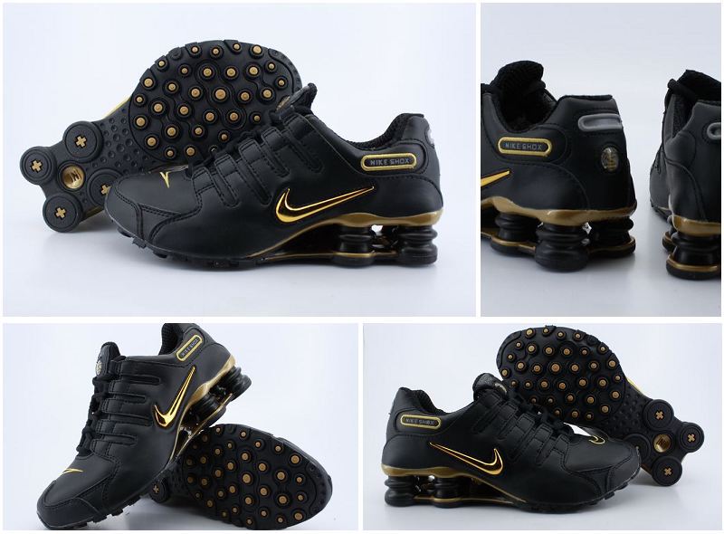 Nike Shox NZ Black Gold Shoes