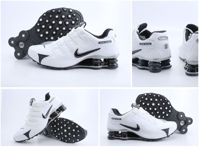 Nike Shox NZ White Black Black - Click Image to Close