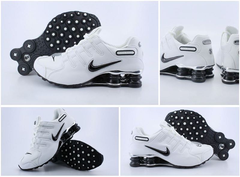 Nike Shox NZ White Black - Click Image to Close