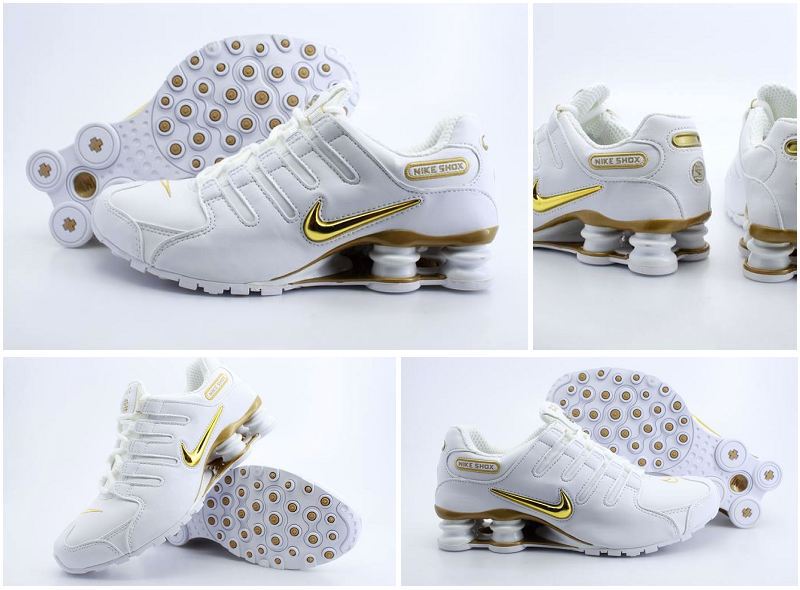 Nike Shox NZ White Brilliant Gold