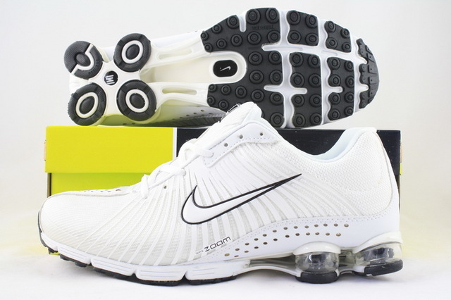 Nike Shox R1 All White Shoes