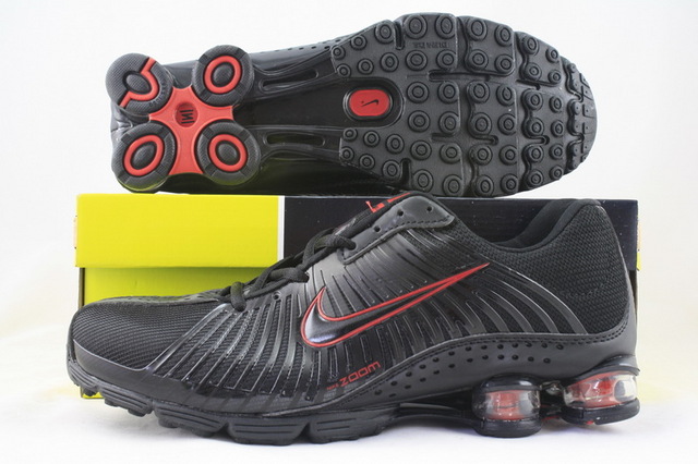 Nike Shox R1 Black Red Shoes - Click Image to Close