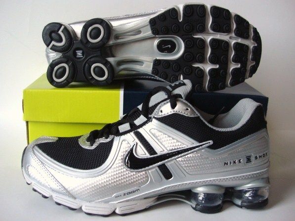 Nike Shox R2 Black Grey Silver Shoes