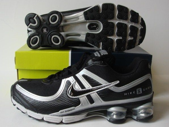 Nike Shox R2 Black Silver Shoes - Click Image to Close