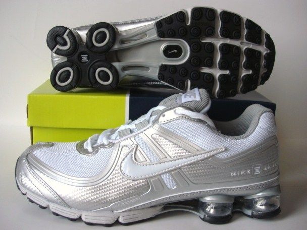 Nike Shox R2 White Silver Shoes