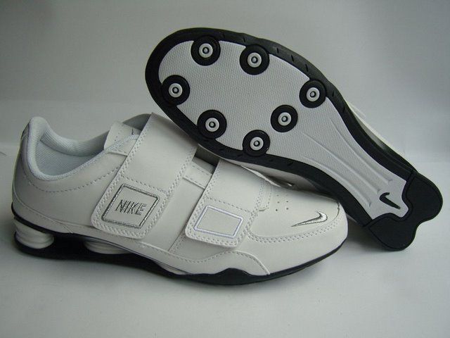 Women's Nike Shox R3 Magic Button White Silver Shoes - Click Image to Close