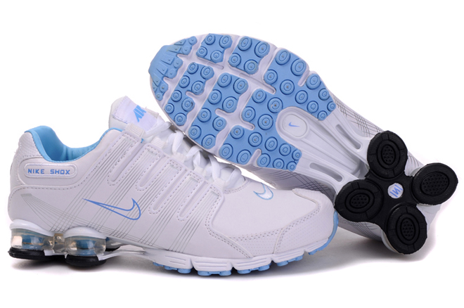 Nike Shox R4 Air Cushion PU Women Shoes White