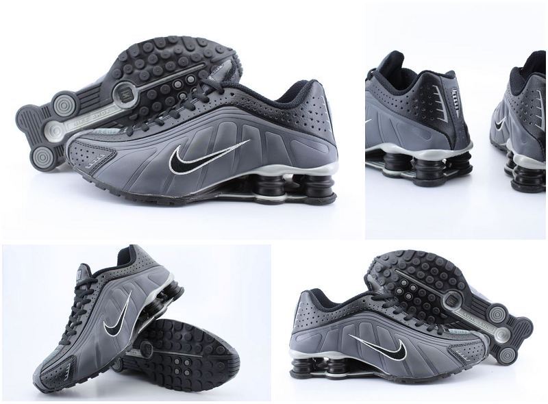 Nike Shox R4 Black Black Logo - Click Image to Close