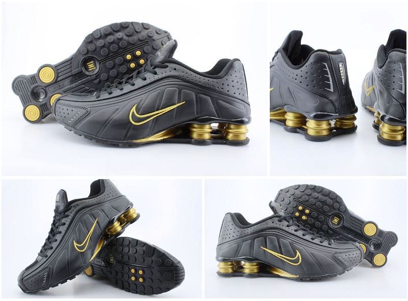 Nike Shox R4 Black Gold - Click Image to Close