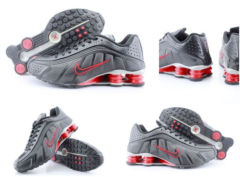 Nike Shox R4 Black Red Shoes - Click Image to Close