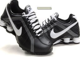 Nike Shox R4 Black White - Click Image to Close