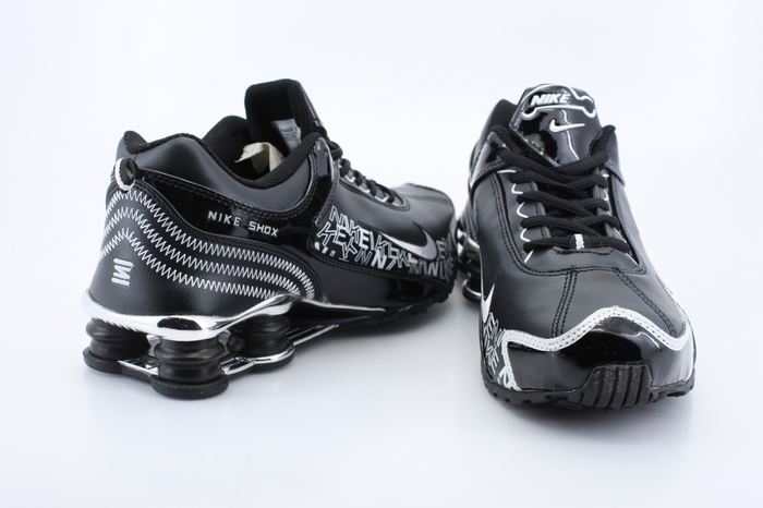 Nike Shox R4 Black White - Click Image to Close