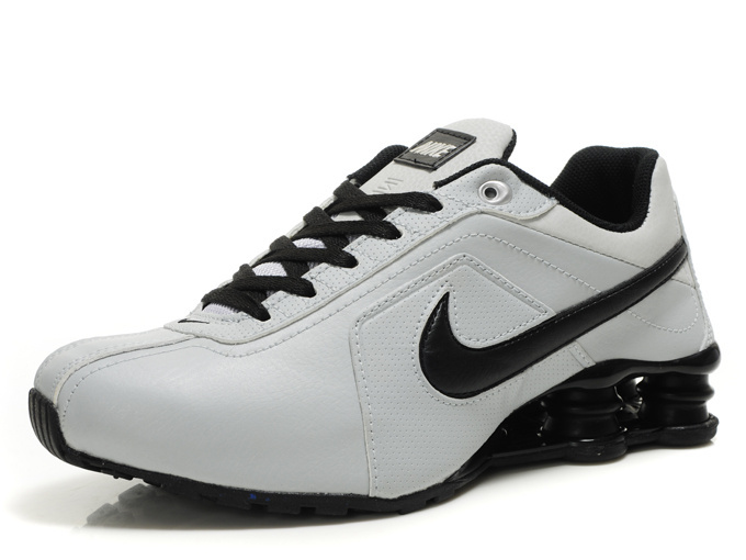 Nike Shox R4 White Black - Click Image to Close