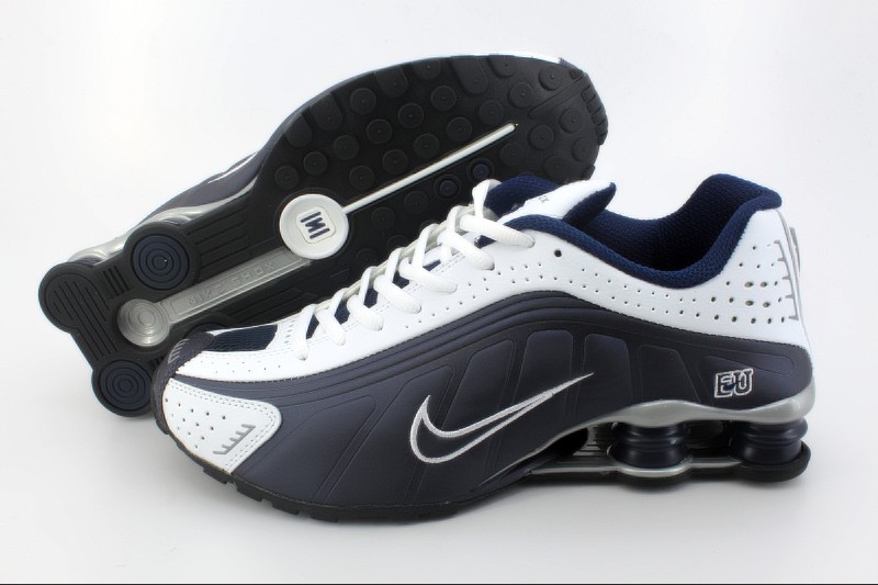 Nike Shox R4 White Black - Click Image to Close