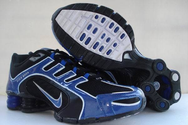 Nike Shox R5 Black Blue Shoes - Click Image to Close