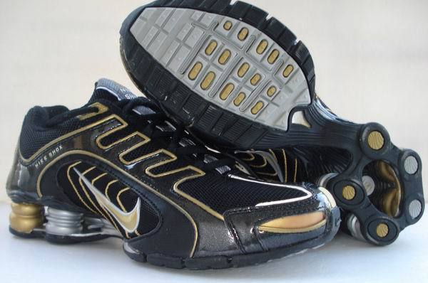 Nike Shox R5 Black Gold Shoes