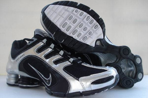 Nike Shox R5 Silver Black Shoes - Click Image to Close