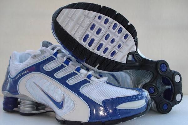 Nike Shox R5 White Blue Shoes