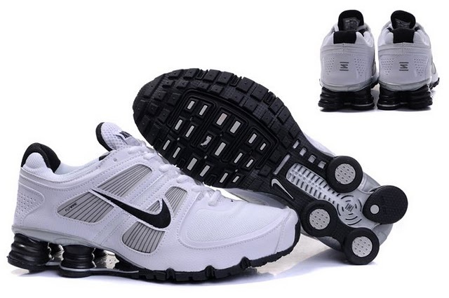 Nike Shox R6 White Black Shoes - Click Image to Close