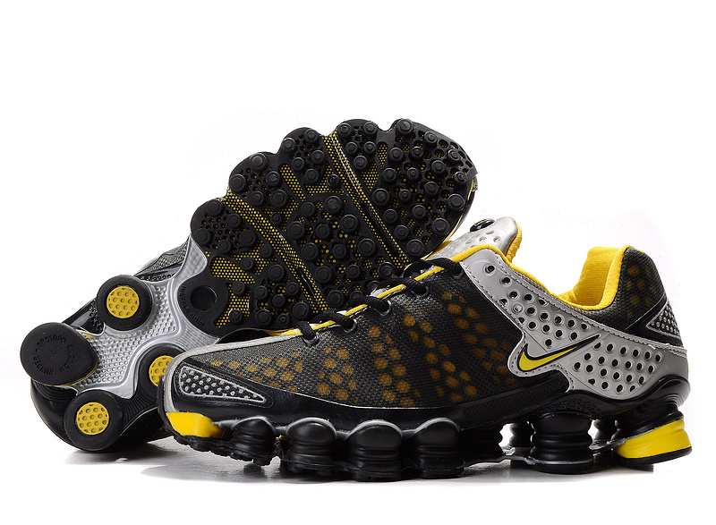 Nike Shox TL3 Black Grey Yellow Shoes - Click Image to Close