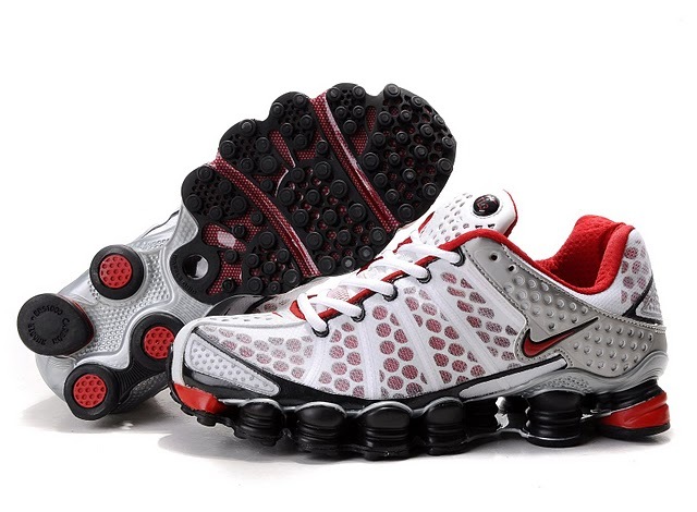 Nike Shox TL3 White Black Red Shoes - Click Image to Close